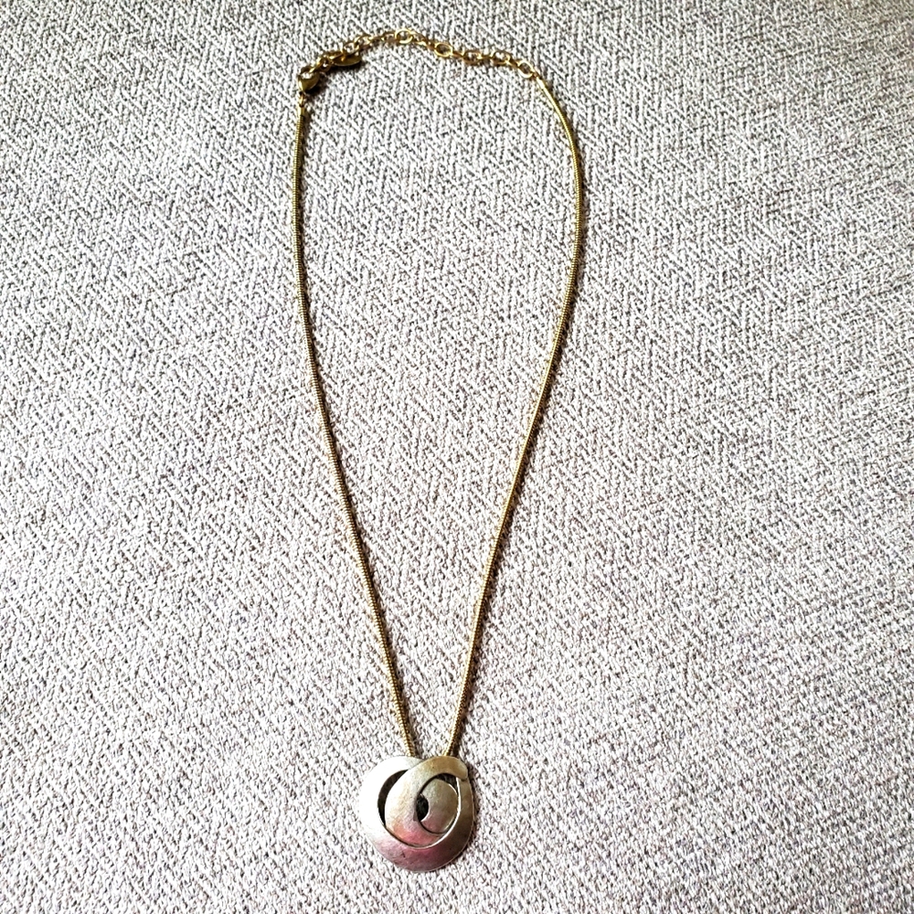 Marjorie Baer SF brass and silver necklace